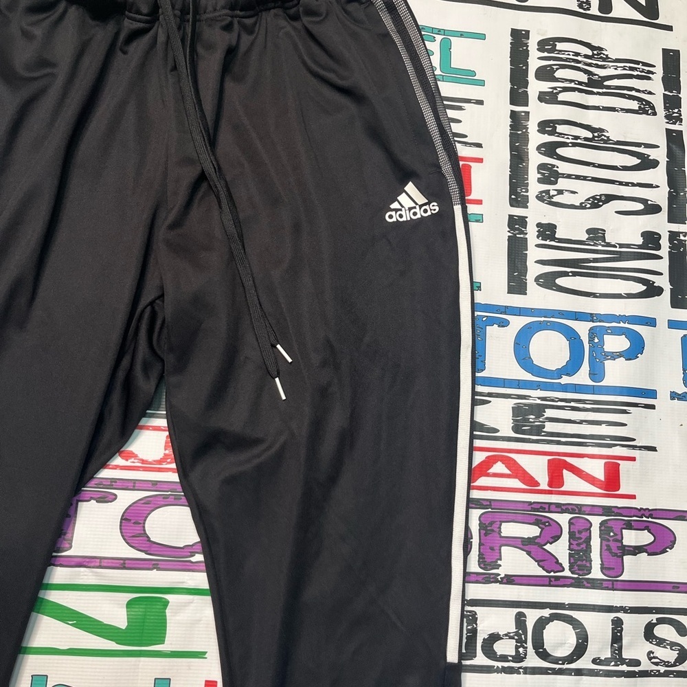 Adidas jogger pants sz 3xl black - Picture 3 of 9